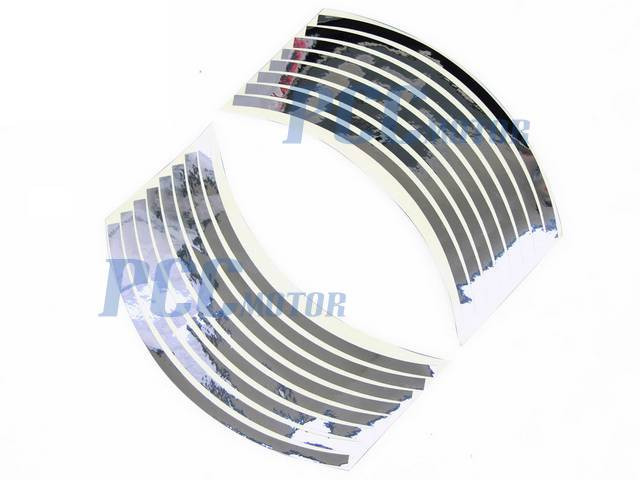 8.5" Car Bike Motorcycle Rim Stripe Wheel Tape Decal Sticker V DE57
