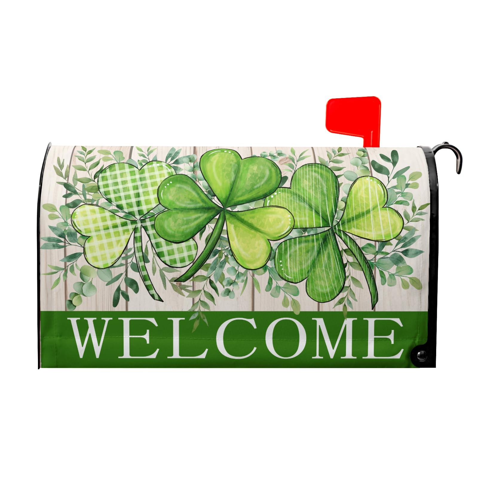 St. Patrick's Day Mailbox Covers Magnetic Standard Size 21"x18" Spring Mailbox C