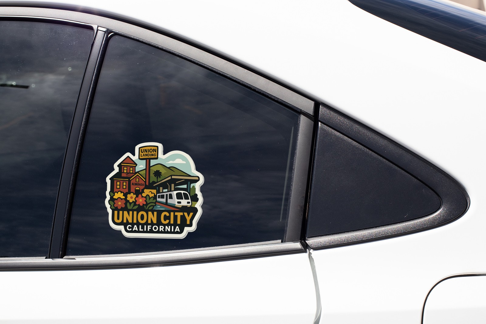 Union City California Sticker Decal Vinyl Die-Cut City Skyline Landmark Design