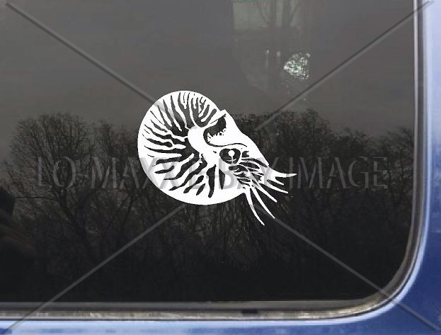 Nautilus Sea Life Contemporary Art Nature Ocean Die Cut Vinyl Decal Sticker