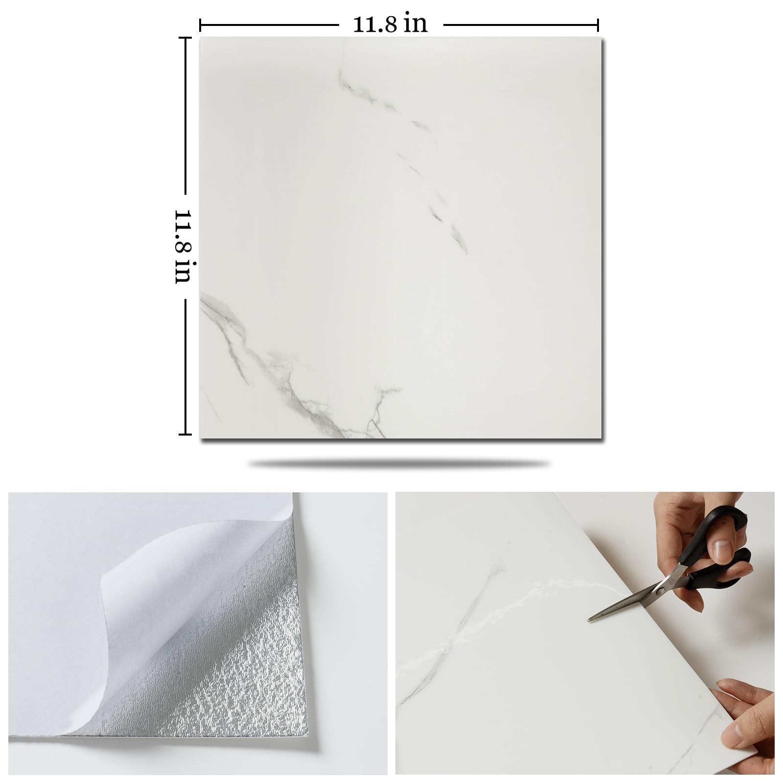 10 Sheets Peel and Stick Backsplash, 11.8"x11.8" Stick on Backsplash Tile Sti…