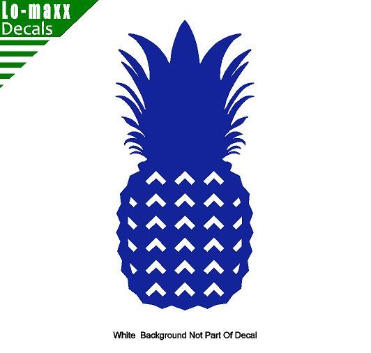 Pineapple Art Custom Design Decoration Various Sizes Colors Die Cut Vinyl Decal