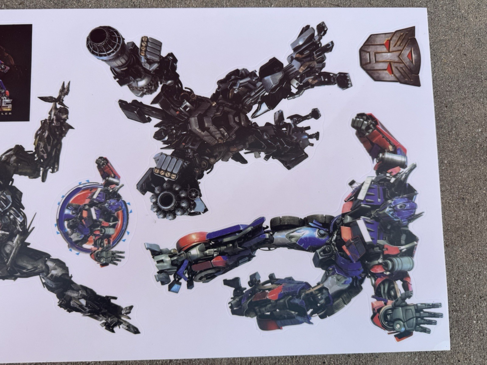 TRANSFORMERS Wall Stickers Decals 20 decals room decor Bumblebee Optimus Prime