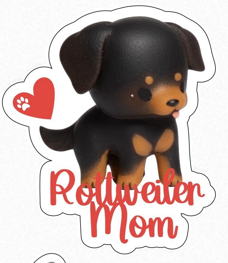 Dog Mom Puppy Breeds Iron On Transfer Decals For Tshirts, Sweatshirts, Totetbags