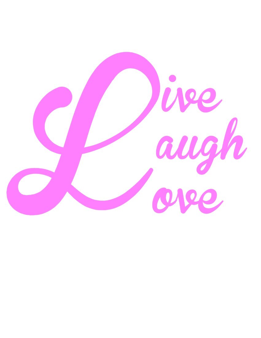 Live Laugh Love Car Vinyl STICKER DECAL