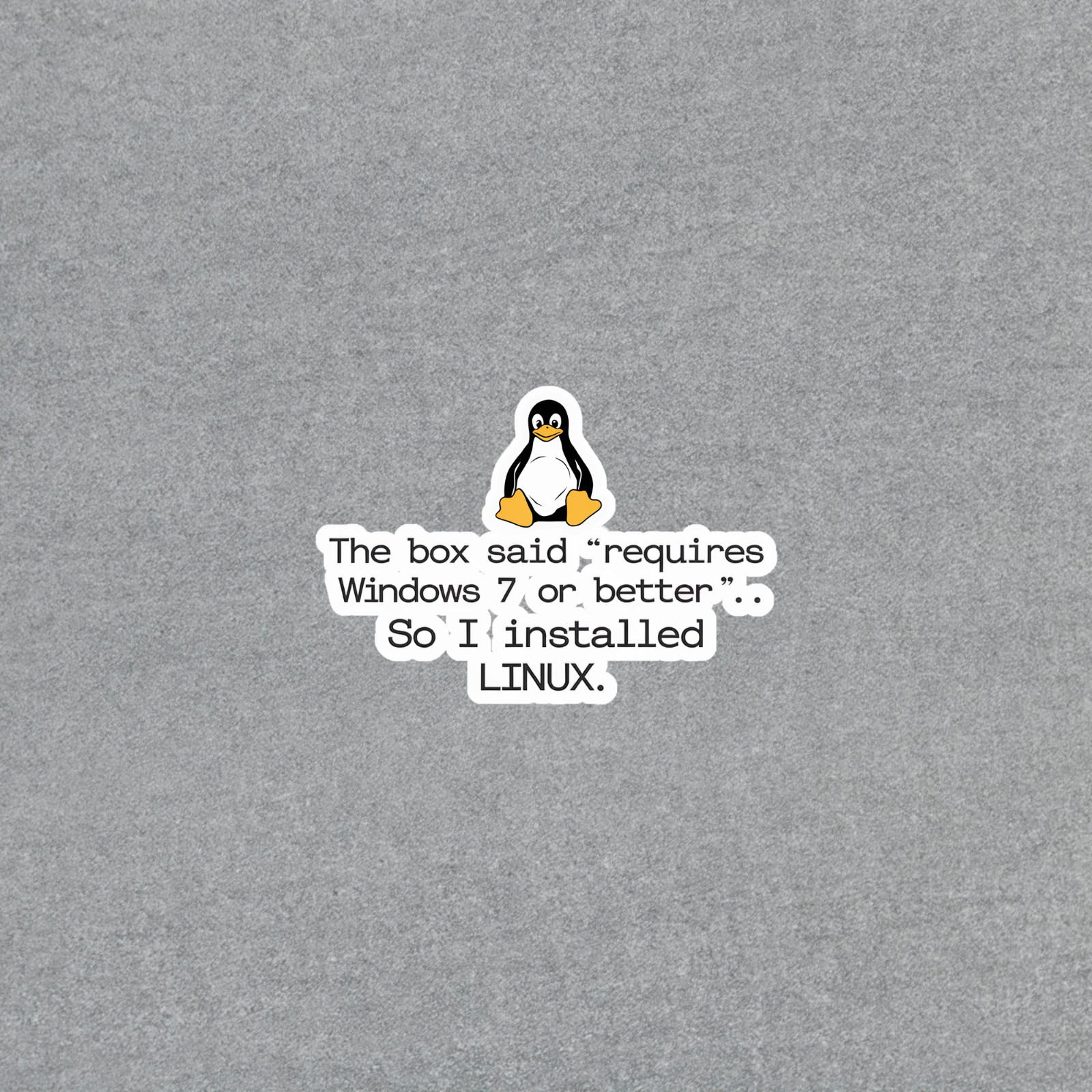 Linux Penguin Sticker – Funny Computer Geek Gift – Windows vs Linux #5168