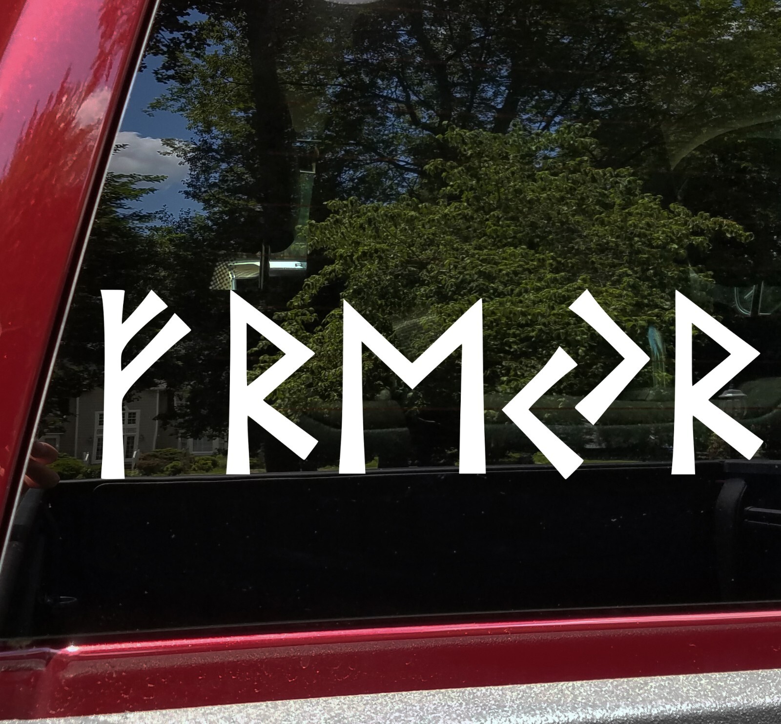 Freyr in Elder Futhark Vinyl Decal – Viking Norse Mythology God Die Cut Sticker