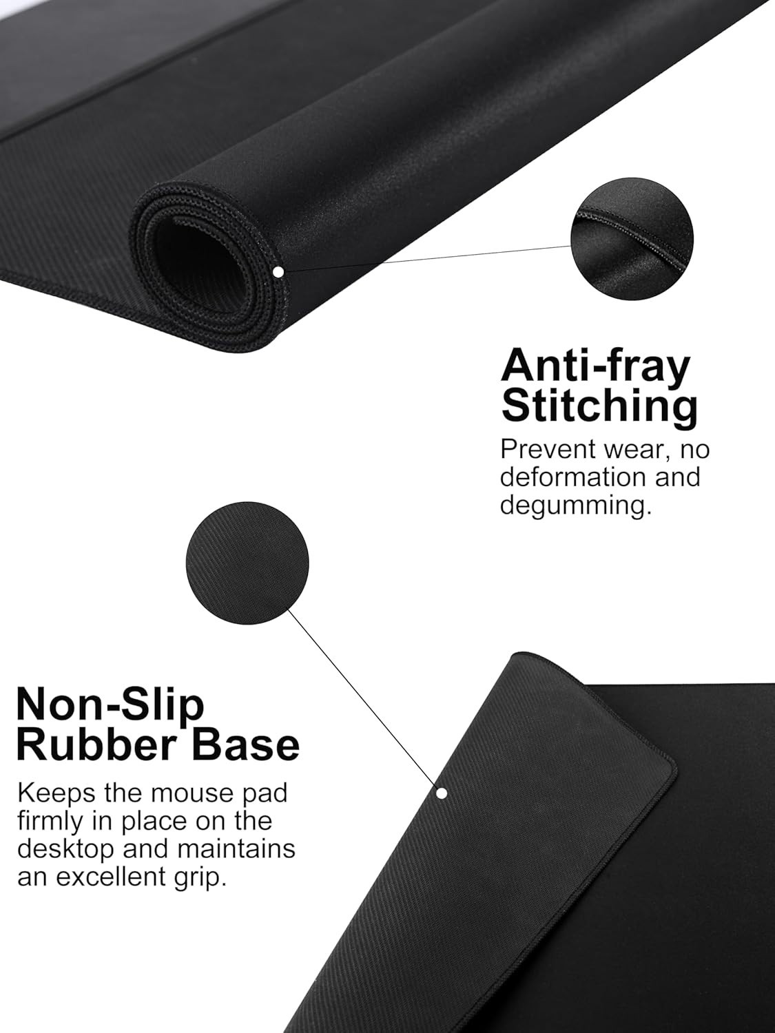 Wireless Charging Mouse Pad, Gaming Mousepad Home Office Large Desk Pad with Ul