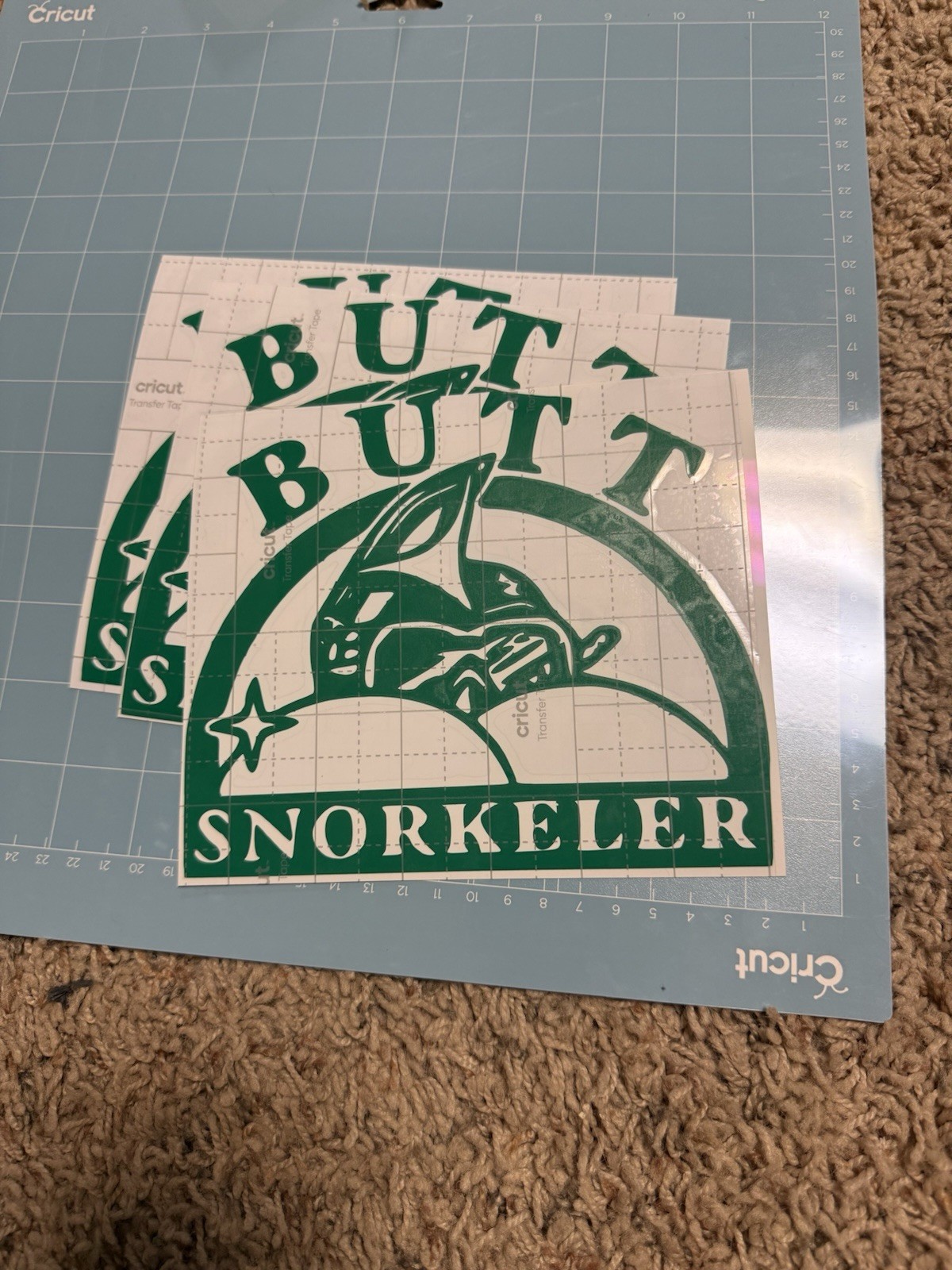Vinyl sticker Butt Snorkeler