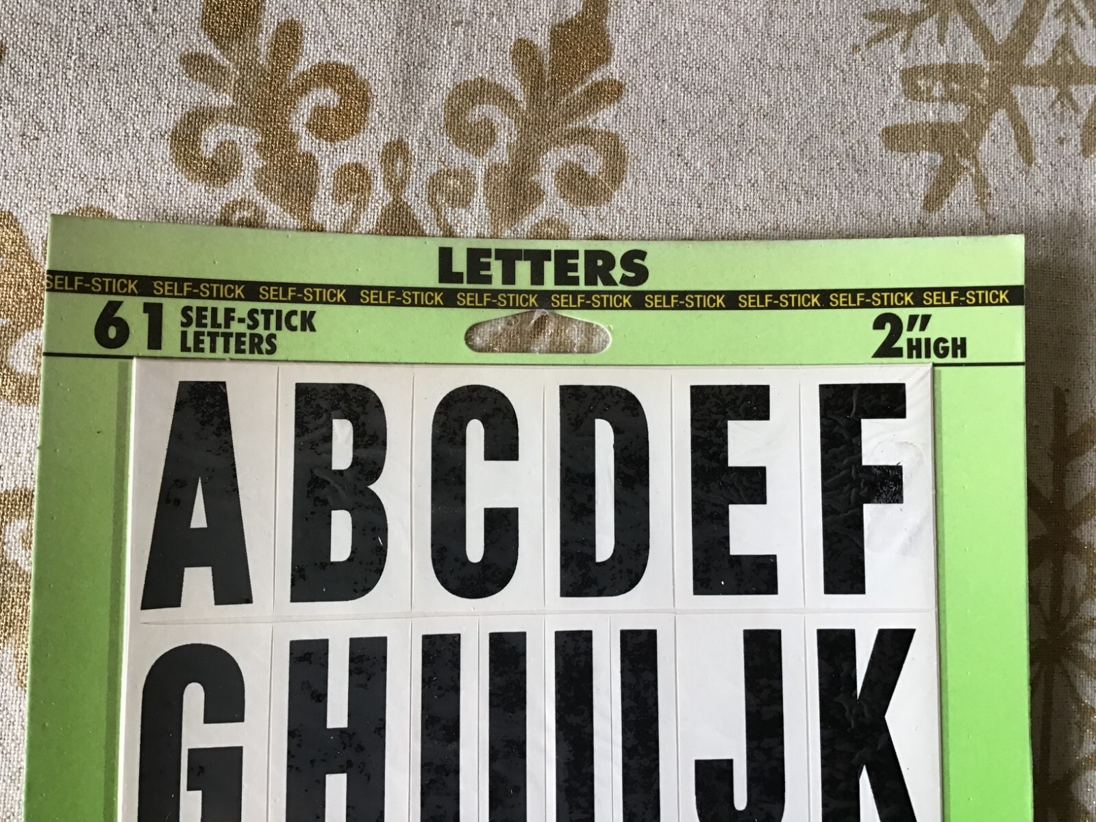 LOT OF 3 Hy-Ko Products Self Stick Adhesive Vinyl Letters 2” White and Black