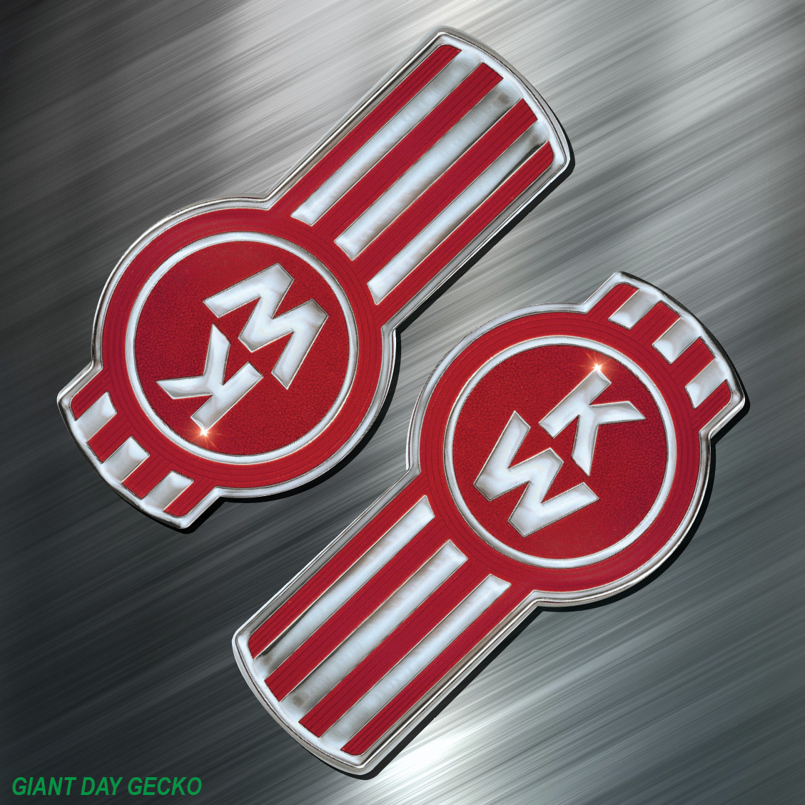 (2) TWO KENWORTH Vinyl Decal Sticker For Car Laptop Skateboard NEW KW TRUCK