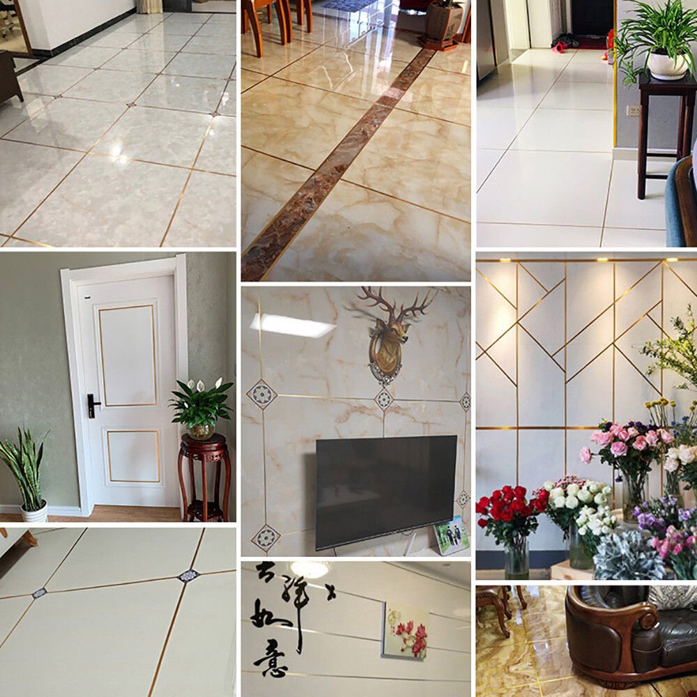 Mildewproof Tape Gap Floor Sealing Sided For Home Sticker Tile Decor Single –