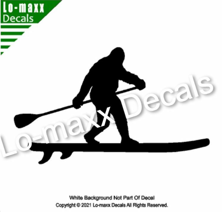 Bigfoot Sasquatch Stand Up Paddle Board SUP High Quality Die Cut Vinyl Decal