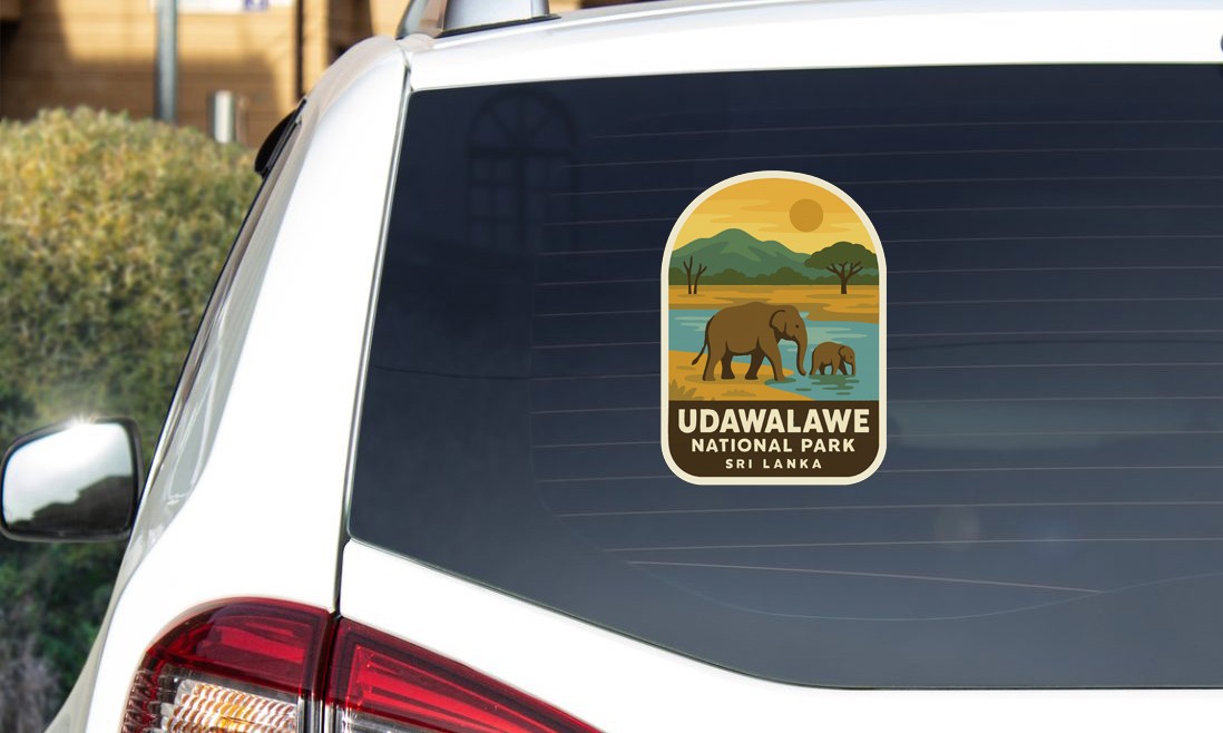 Udawalawe Sri Lanka National Park Sticker Decal Vinyl Die-Cut World
