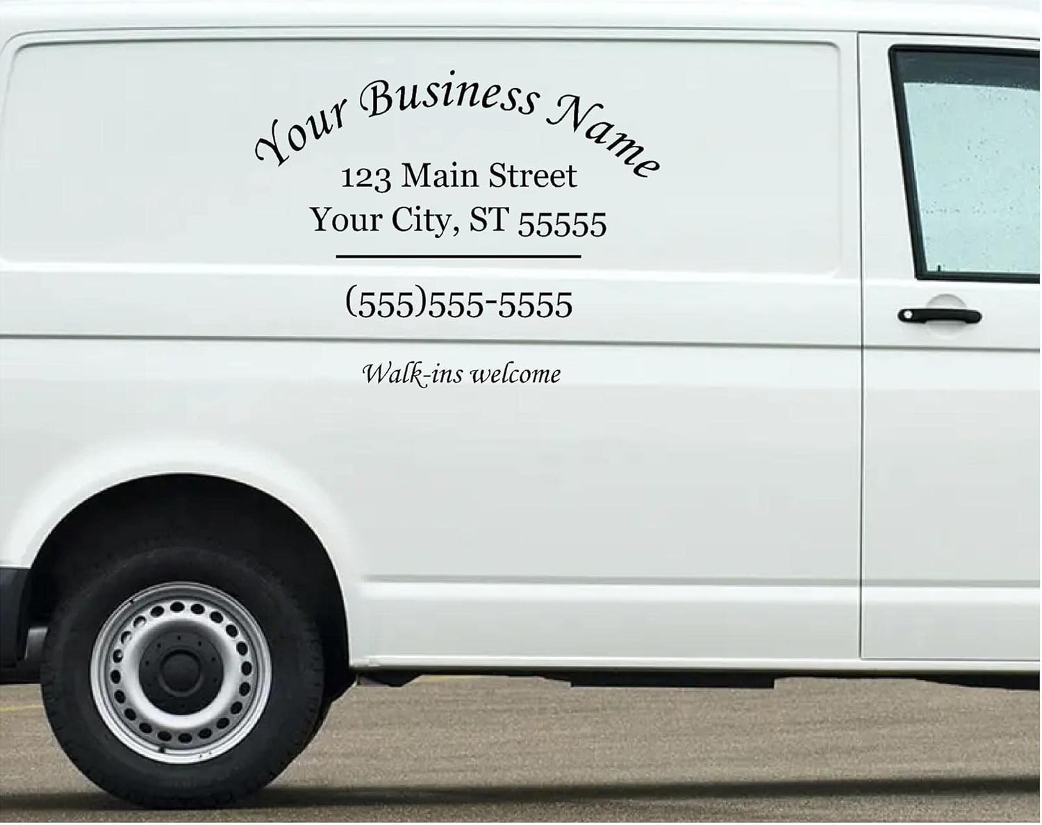 Commercial Business Store Address Custom Glass Door Window Decal Sticker Sign