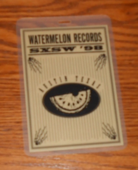 Watermelon Records SXSW ’98 Pass Card Promo 5.5×4
