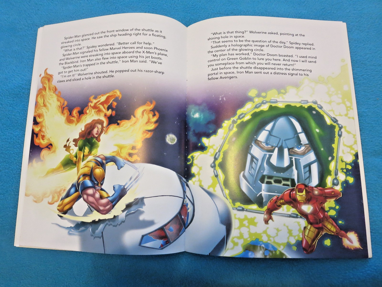 Marvel Heroes Blast Off! Wall Clings Paperback Book