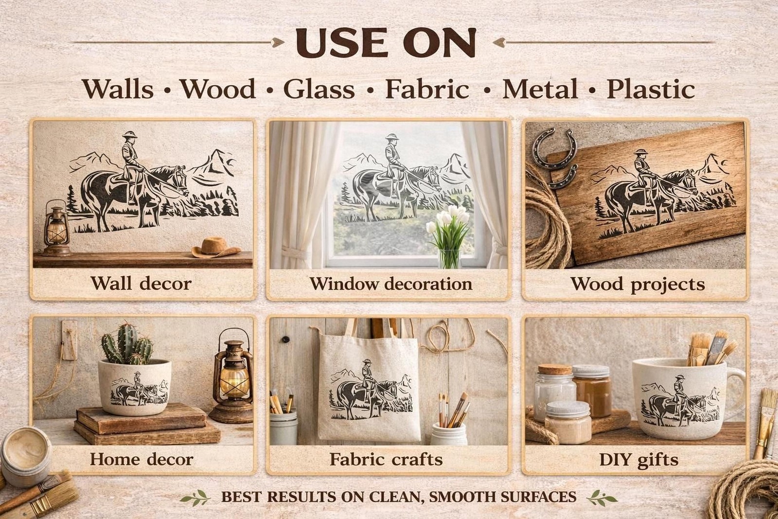 Wave Pattern Stencil Mylar Reusable Laser Cut Coastal Decor Wall Art