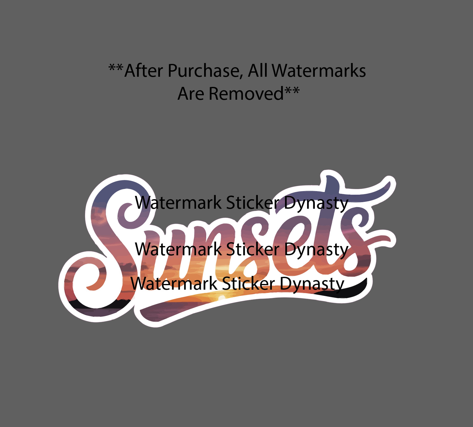 Sunsets Sticker Waterproof Decal Outdoor Travel Camping Nature Sun Gift NEW