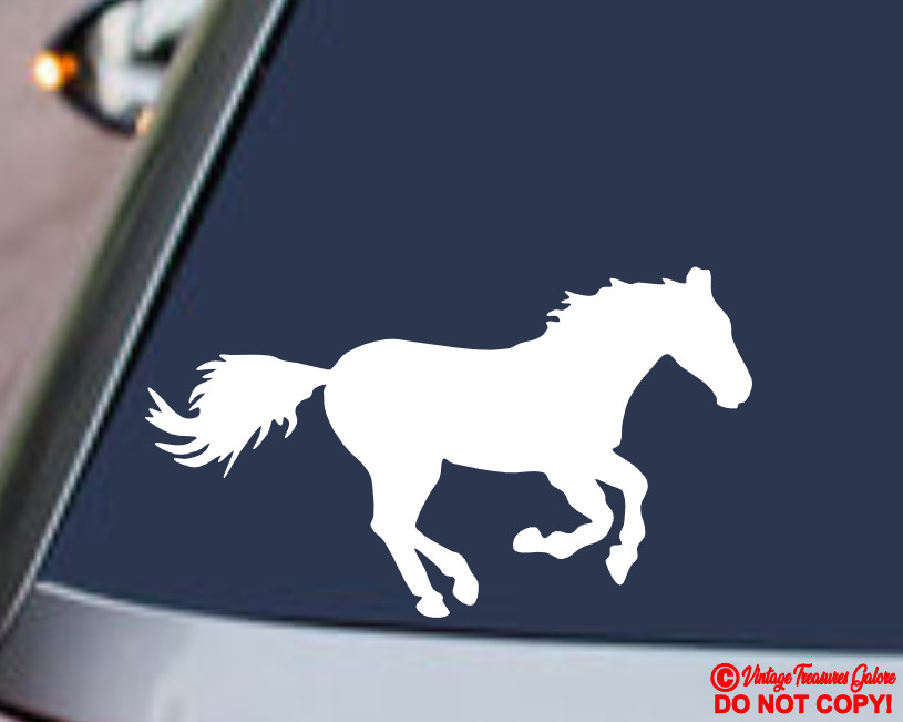 HORSE Vinyl Decal Sticker Car Truck Rear Window Wall Bumper FARM ANIMAL MUSTANG