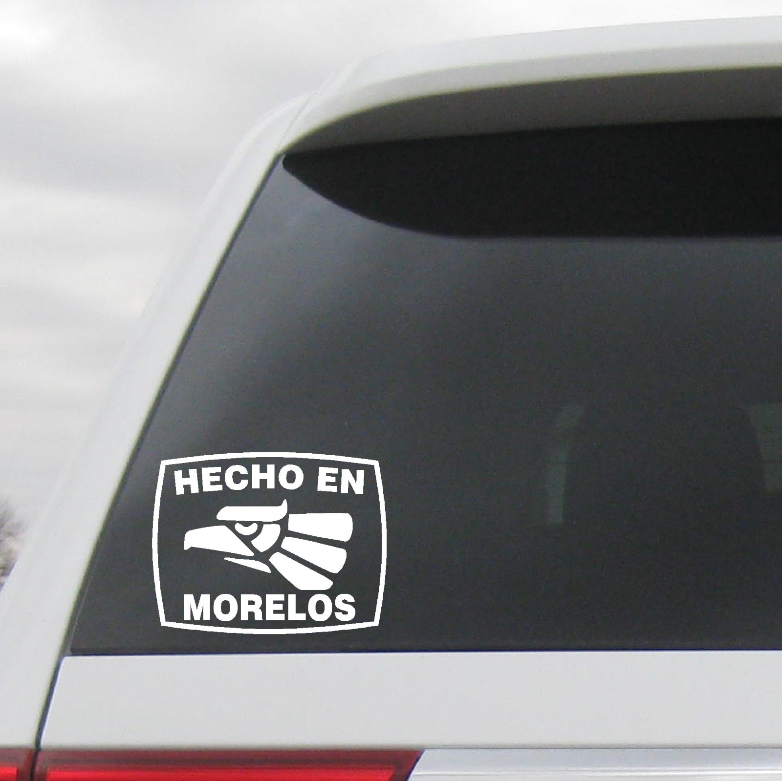 Hecho En Morelos Estado de Mexico Aztec Aguila Decal Sticker