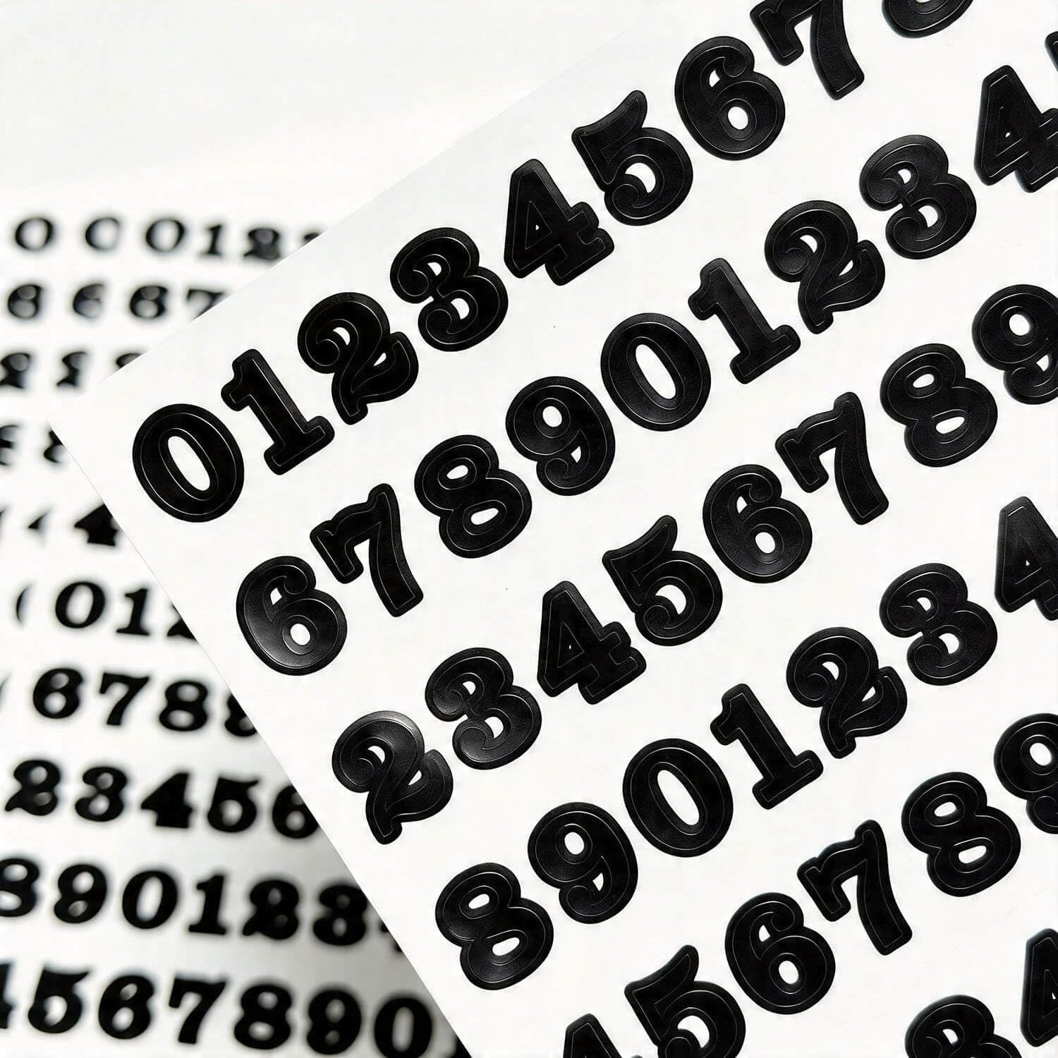 1600 Pcs 0.5 Inch Number Stickers,10 Sheets Vinyl Waterproof Mailbox Numbers,Sel