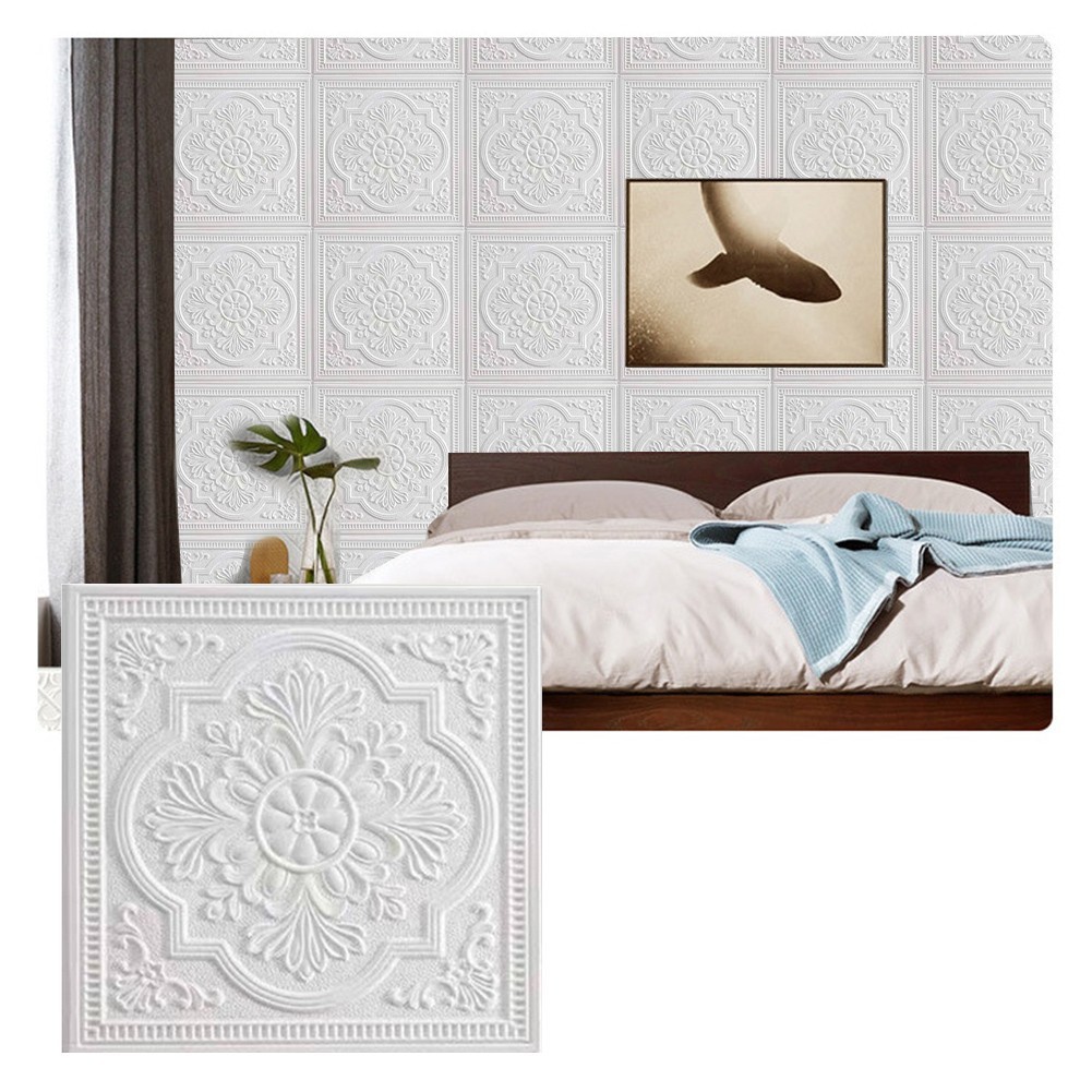 Sound Insulated Soft Foam Panels Selfadhesive for TILE Wall Sticker Waterproof