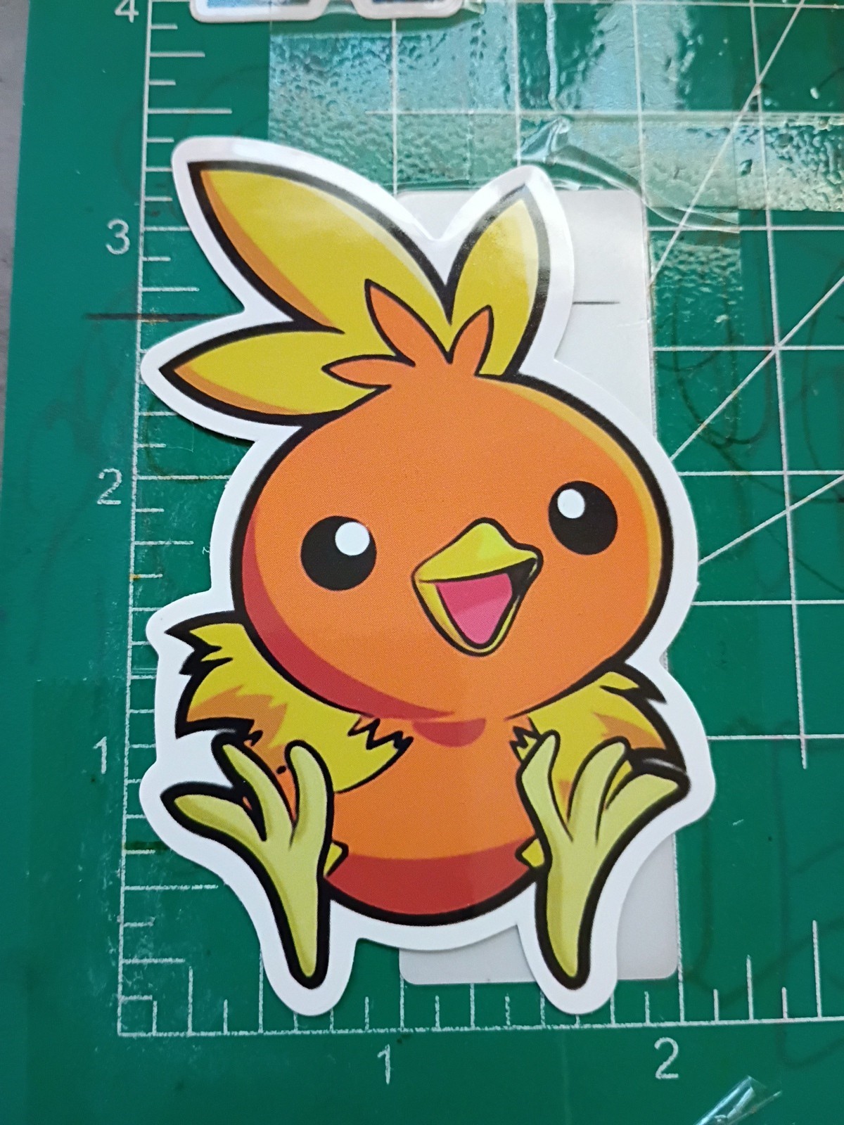 POKEMON STICKER X TORCHIC 3X2 INCHES STICKER X VYNIL DIE CUT STICKER HIGH GLOSS