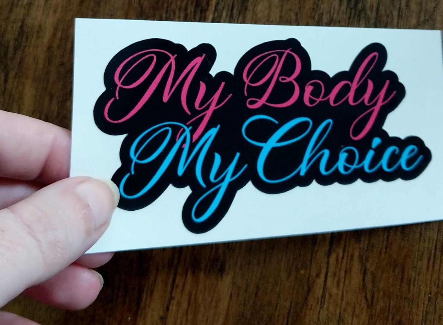 4.5" My Body My Choice Decal Vinyl Sticker Womens Rights Abortion Roe v Wade