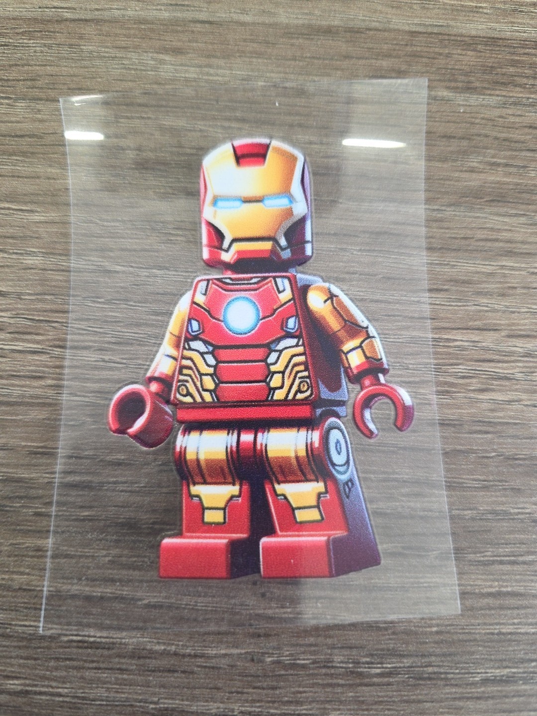 Lego Ironman Figurine UVDTF Decal Made In USA Waterproof