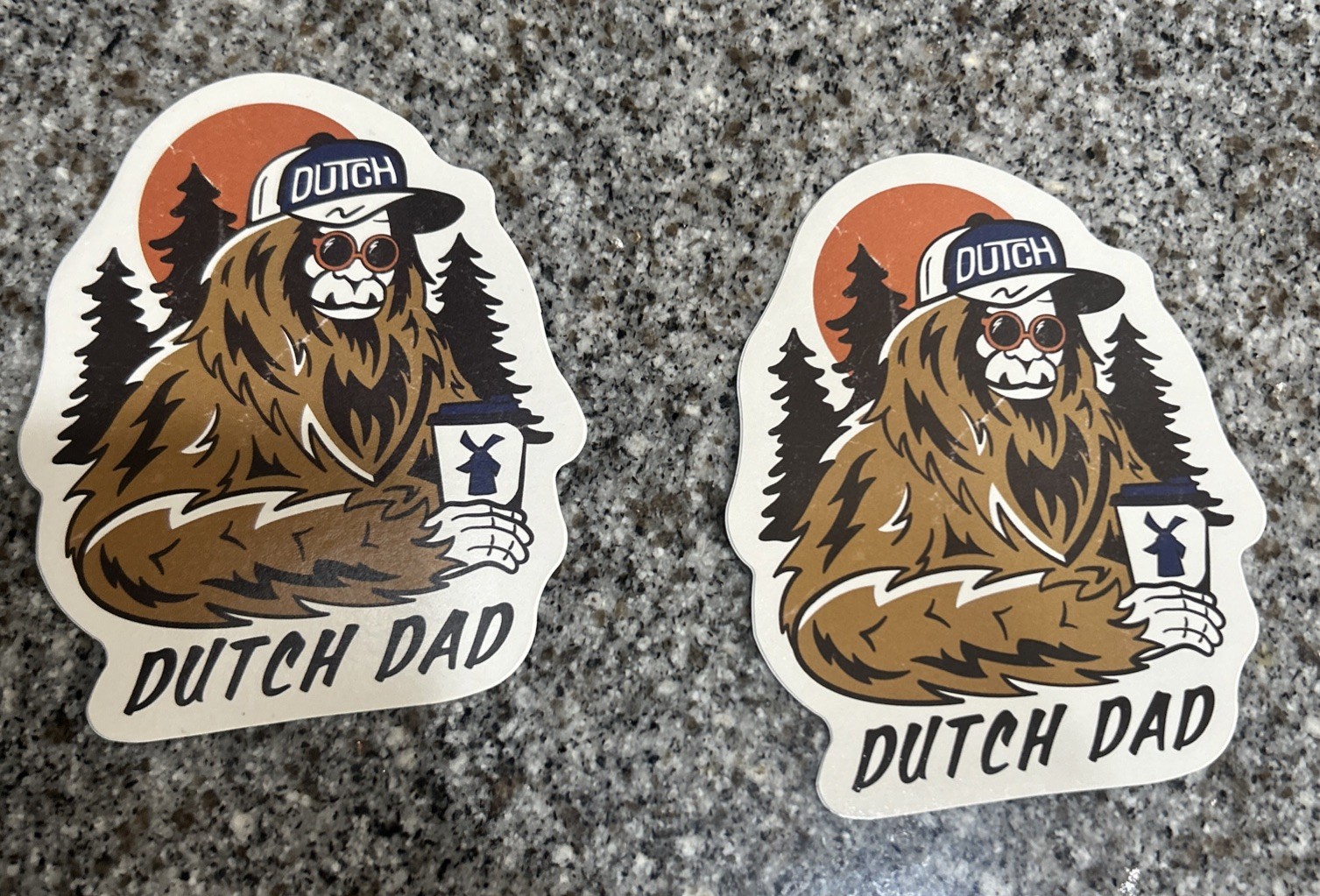 Dutch Bros Dutch Dad Sasquatch Sticker