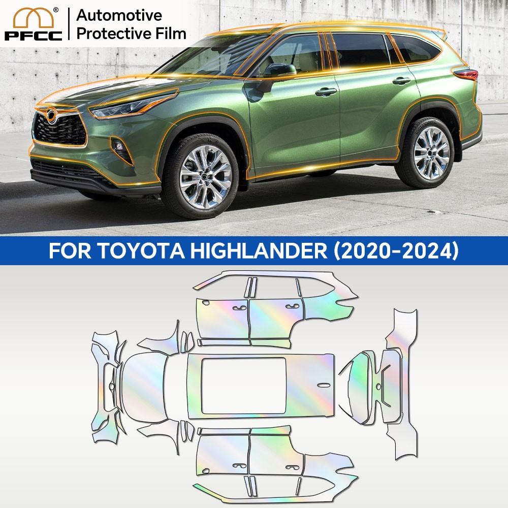 Full Car For Toyota Highlander 2020-2024 Clear PPF Precut Paint Protection Film