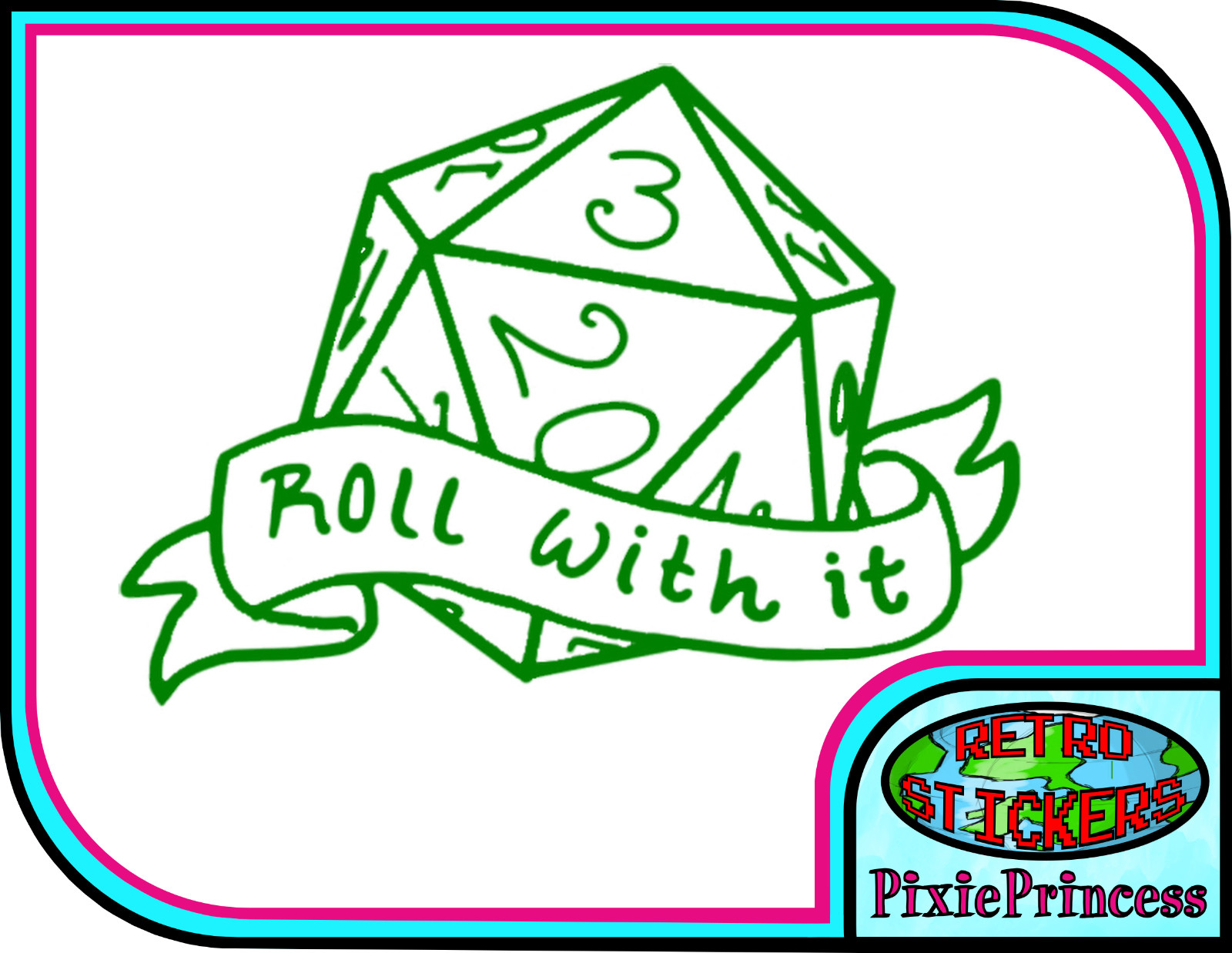D&D Dungeon Dragons Master D20 N Vinyl Sticker Car Laptop Tablet Window Decal