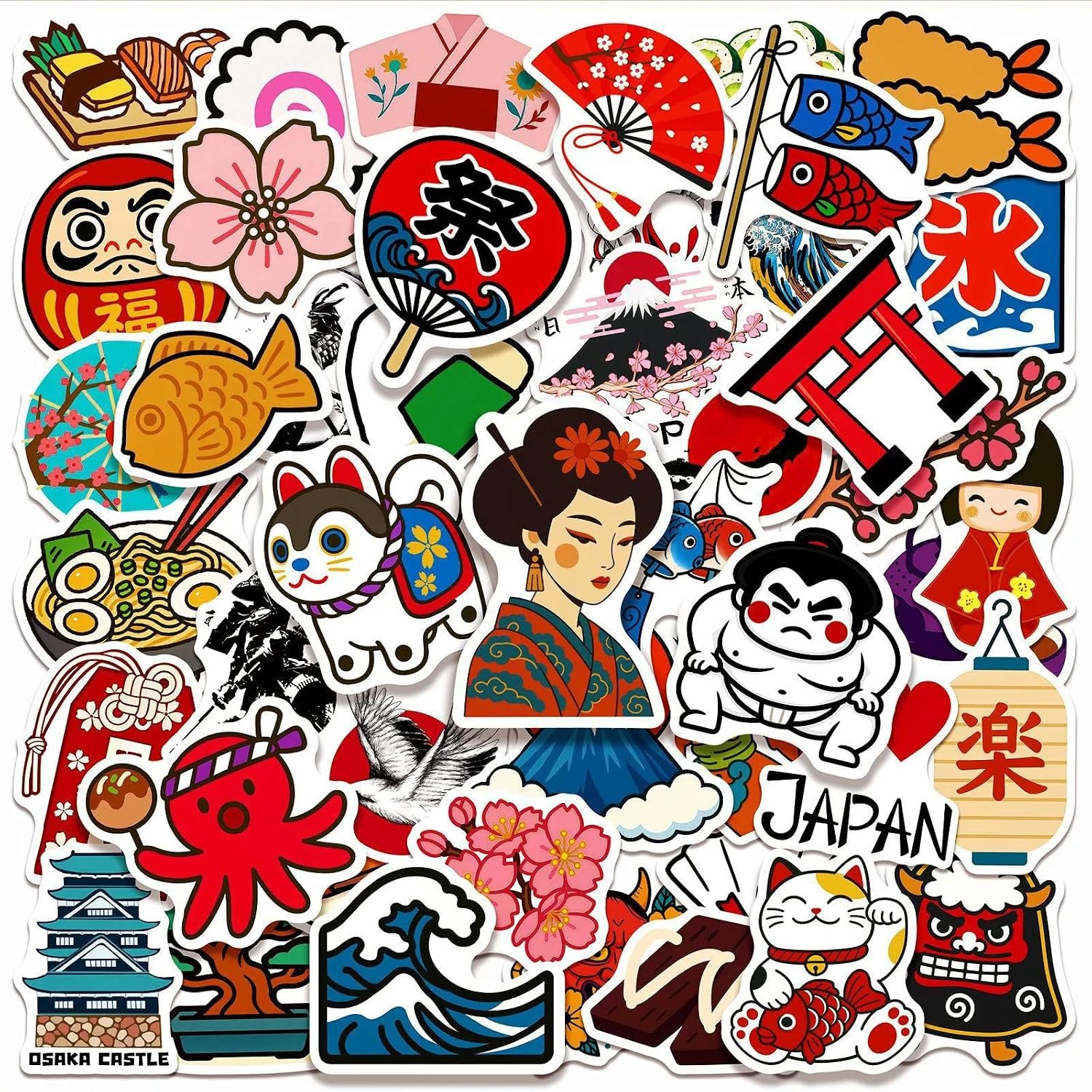 Weightlifting Stickers for Water Bottle Laptop Fitness Girl Decals 50PCS