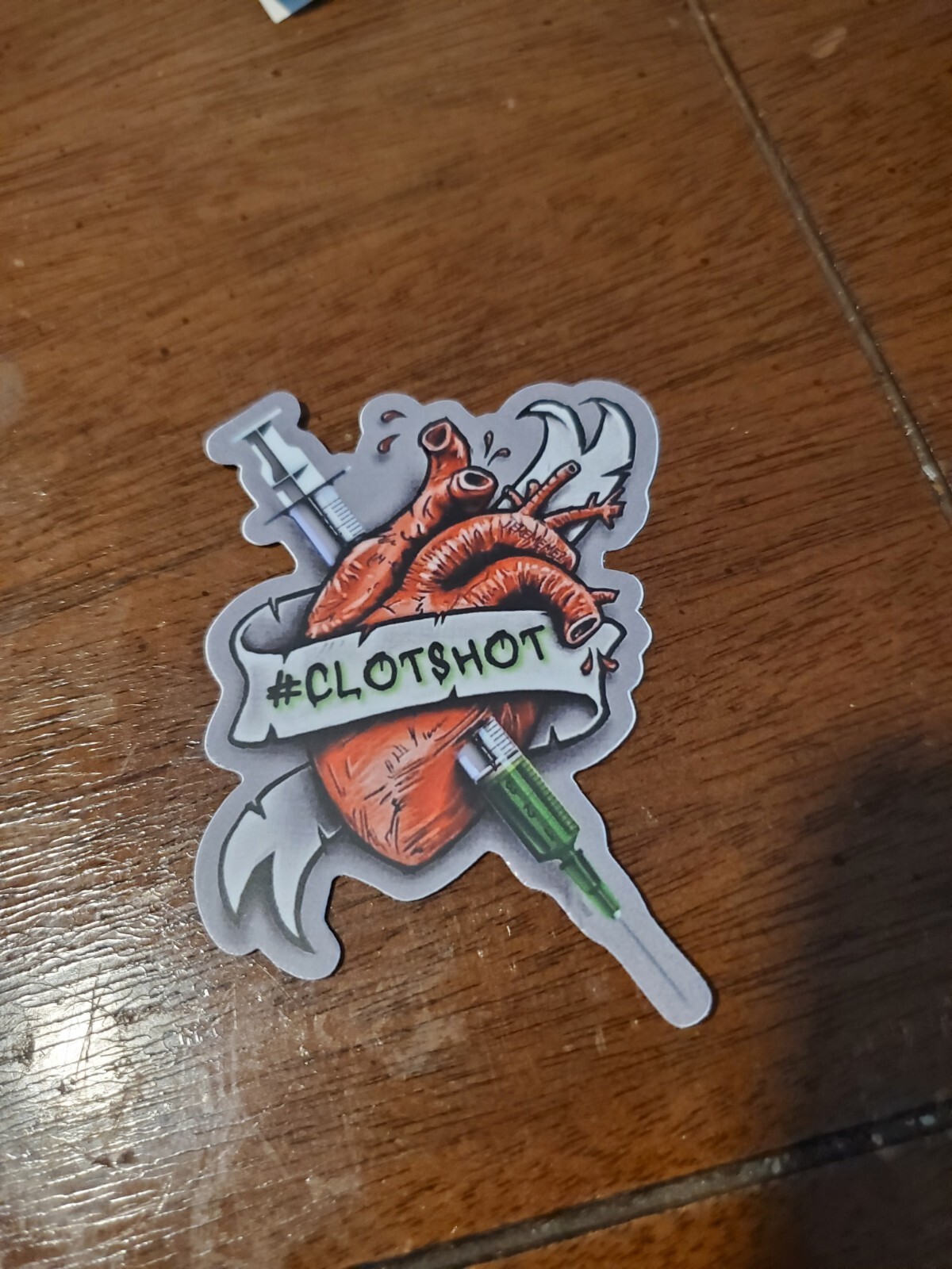 CLOT SHOT 💉 STICKERS 3" Heavy Duty Weather Proof Vinyl