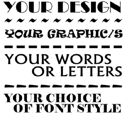 CUSTOM ~ CREATE YOUR OWN DESIGN VINYL GRAPHIC DECAL / STICKER ~ ANY WORDS/IMAGE
