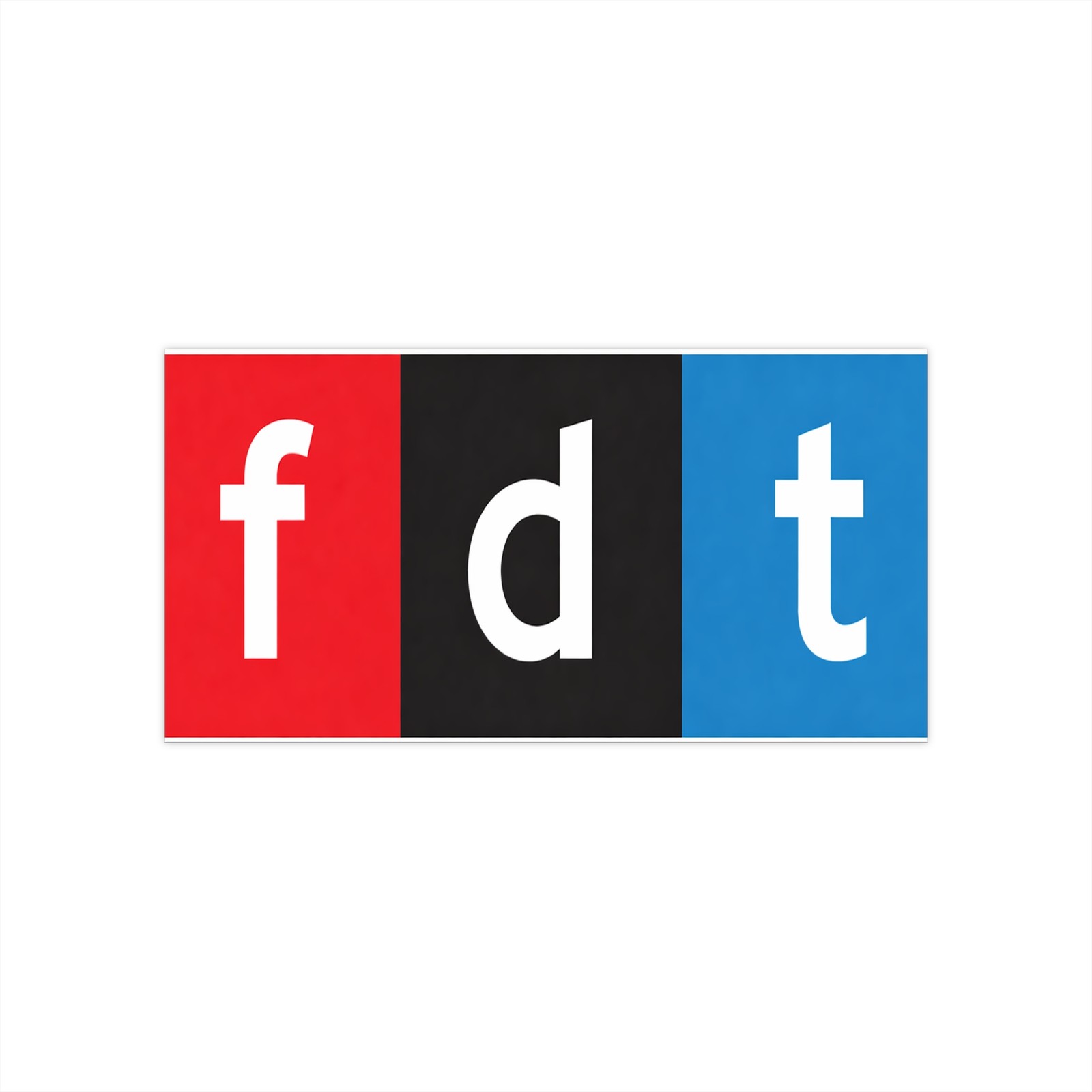 FDT NPR Parody Bumper Sticker Resist Anti Trump Subtle F Trump FDT Sticker