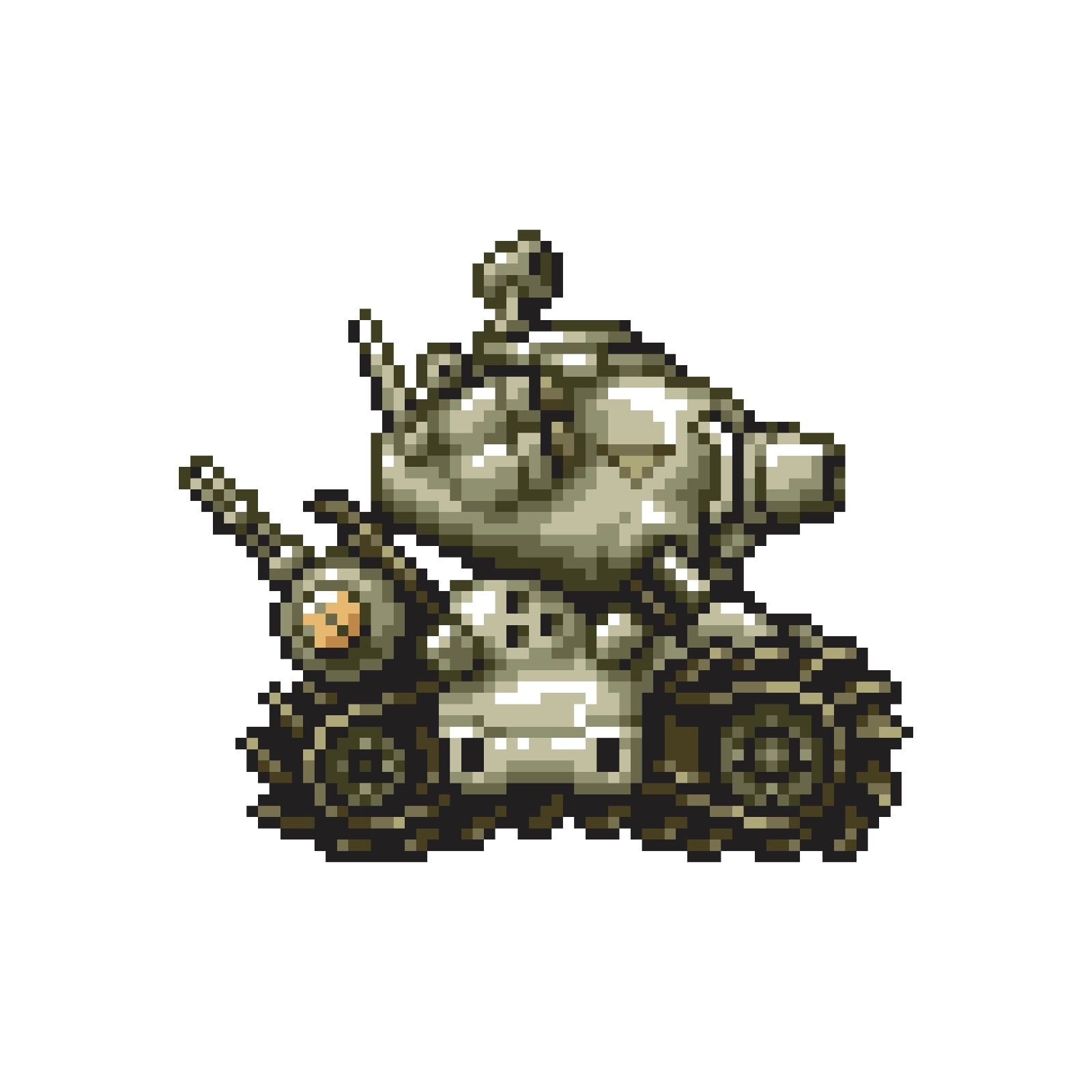 Metal Slug SV-001 Vehicle Tank Pixel Glossy Waterproof Vinyl Sticker Art