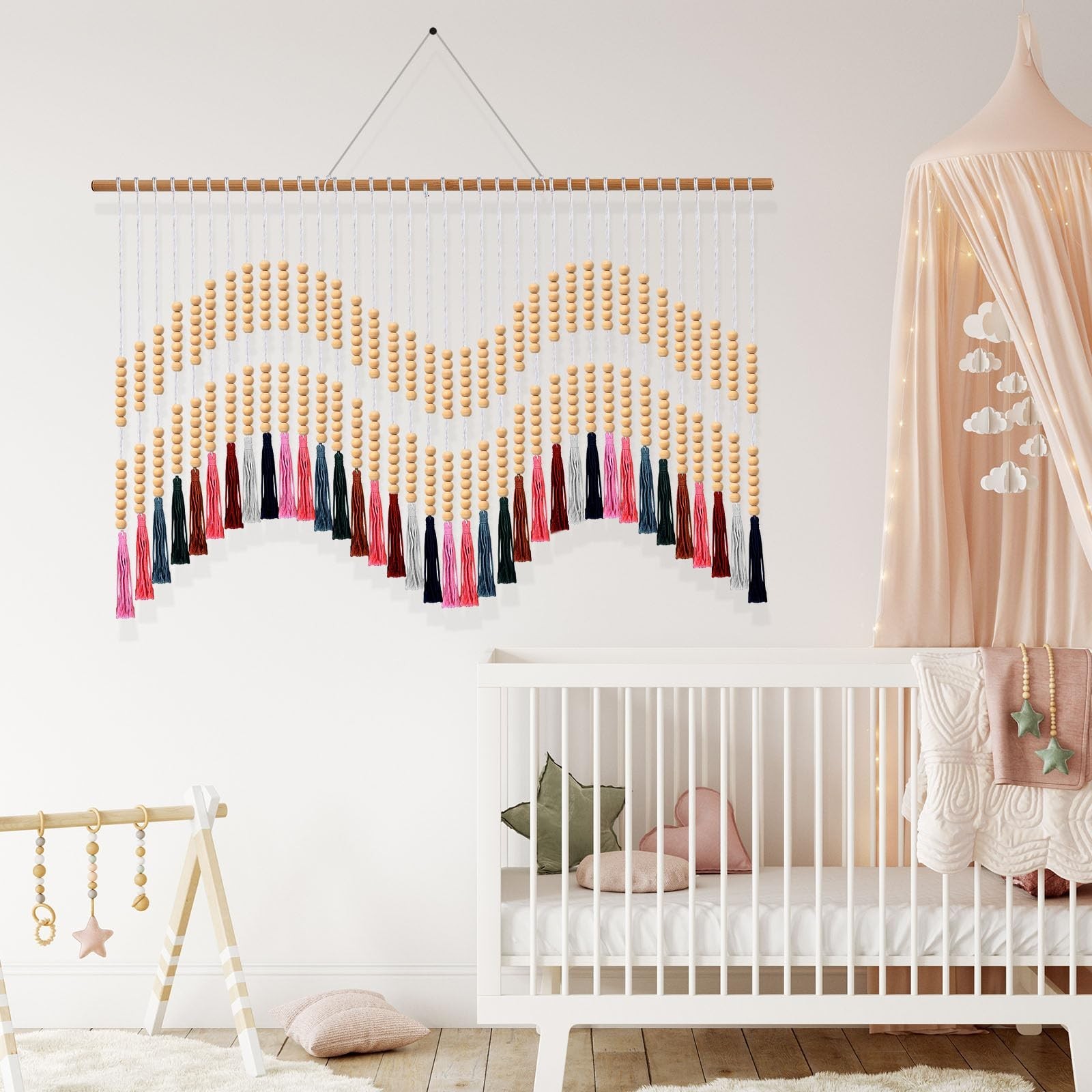 Tiamon Boho Wall Decor – 59" W x 42" L Macrame Wall Hanging Large Tapestry …
