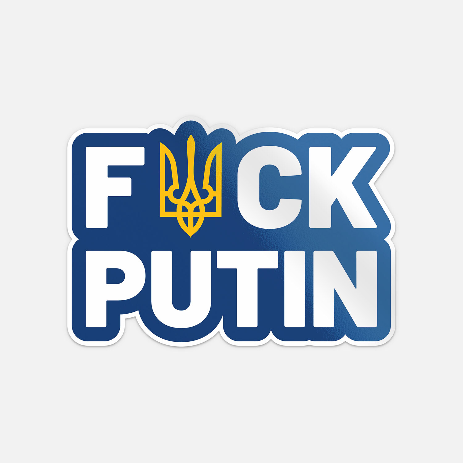 Support For Ukraine Car Bumper Vinyl Sticker Decal "SIZES"