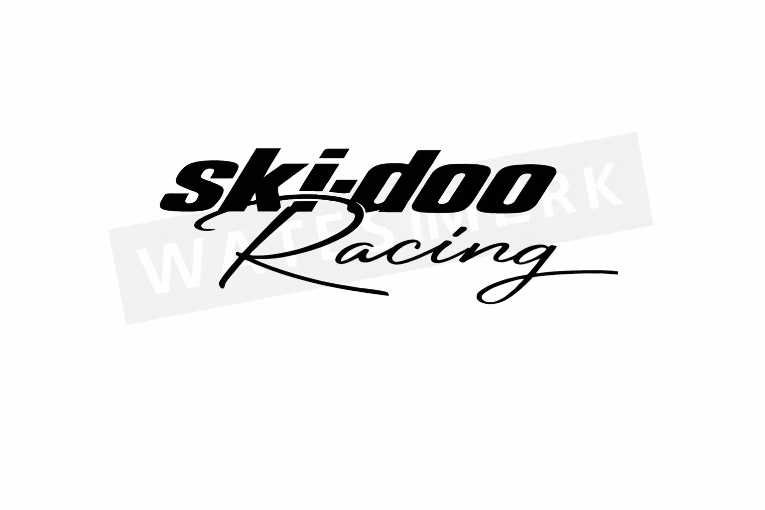 ski-doo racing 2.5" x 9"', sticker, decal stickers 14 color choices