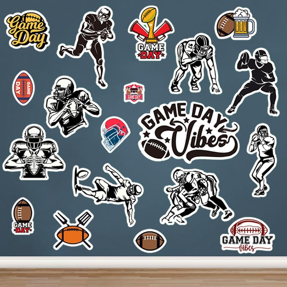 Runtoo Football Players Wall Decals American Medium, Player
