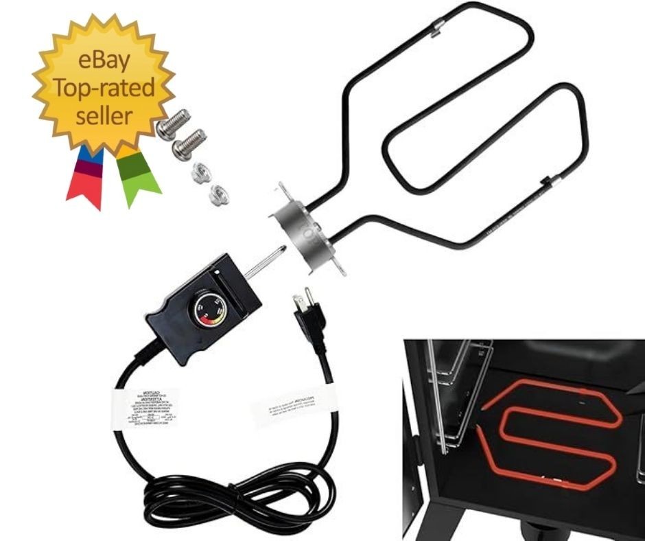 Upgrade 1650W Electric Smoker Heating Element Replacement Kit with metal
