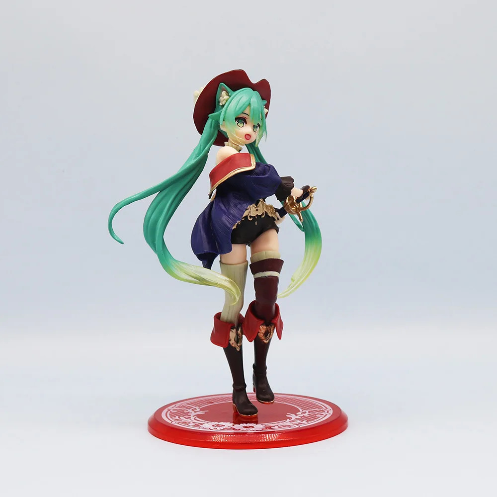 Hatsune Miku Puss in Boots Wonderland Anime Action Figure With Box