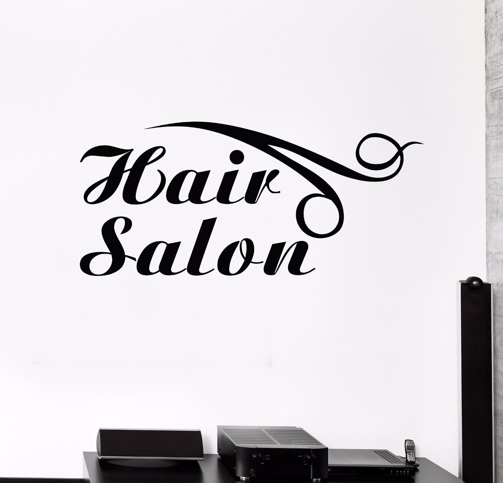 Vinyl Wall Decal Hair Salon Logo Hairdresser Barber Shop Stickers (564ig)