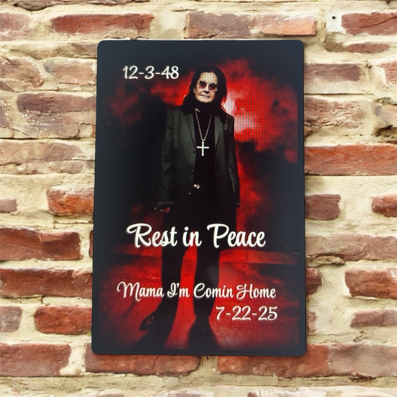 Ozzy RIP Handmade Sticker