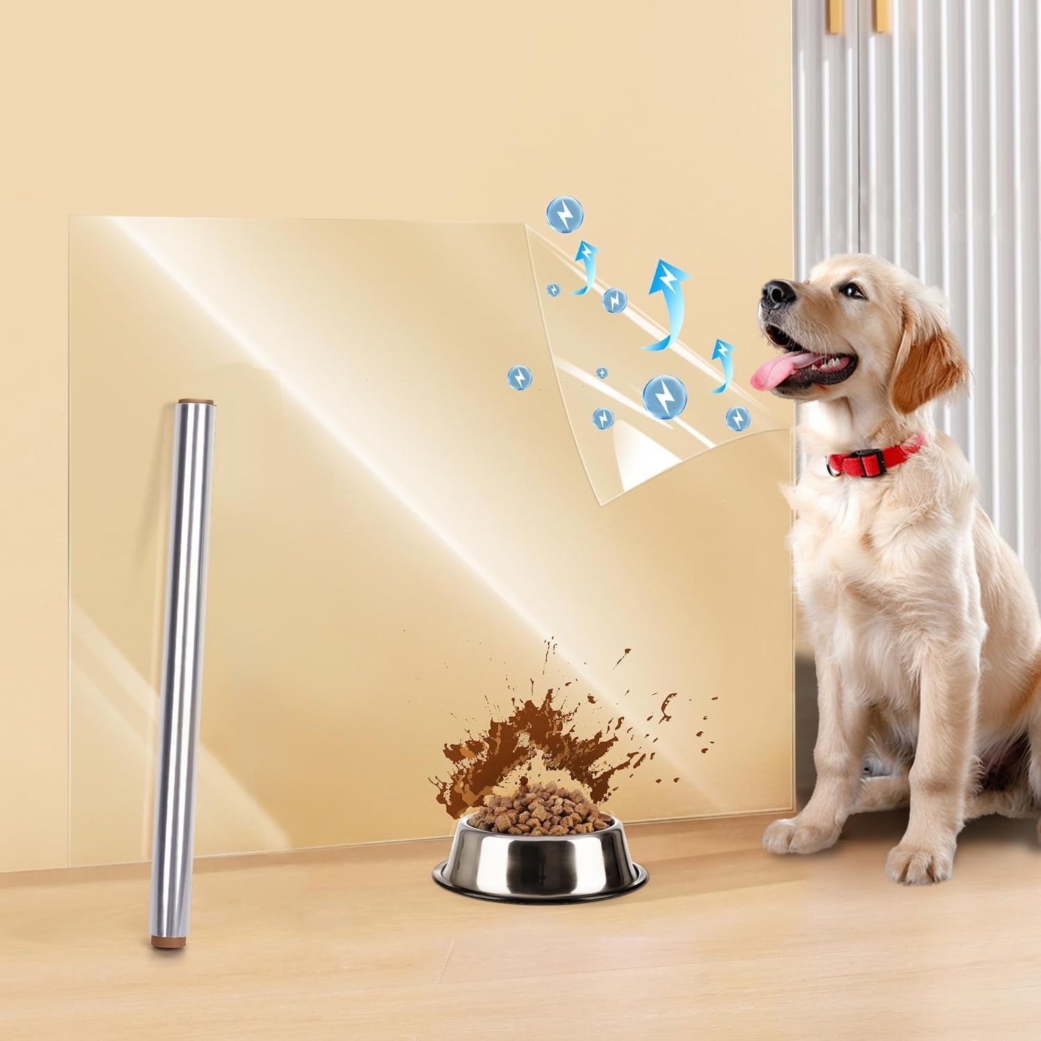 Clear Wall Protector, 15.7in*32.8ft Adhesive-Free Cover for Kitchen & Office …