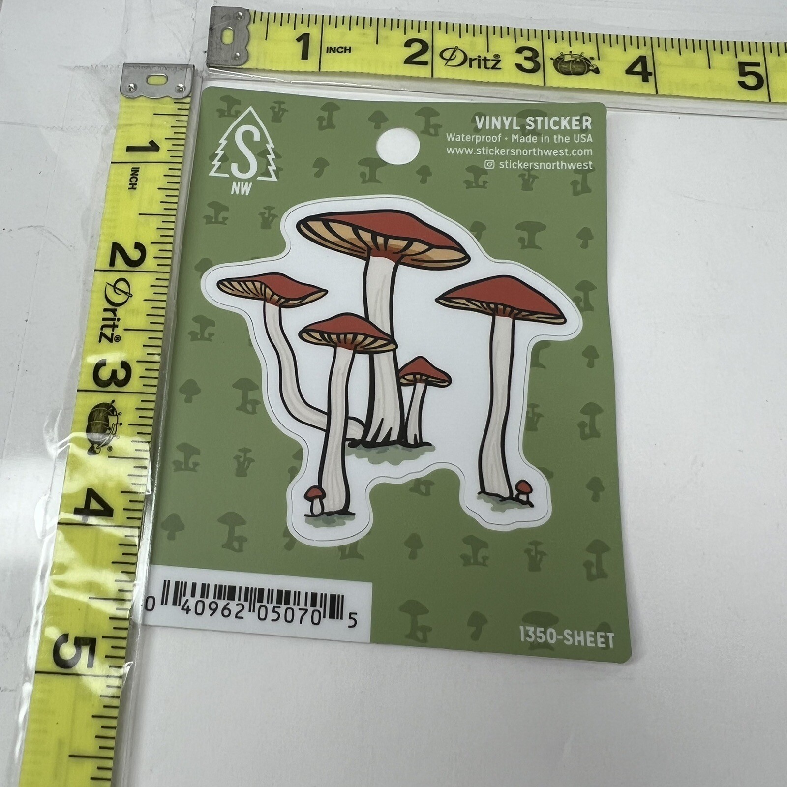 REI Mushroom Fairy Mound Vinyl Decal Sticker Indoor Outdoor Car Computer