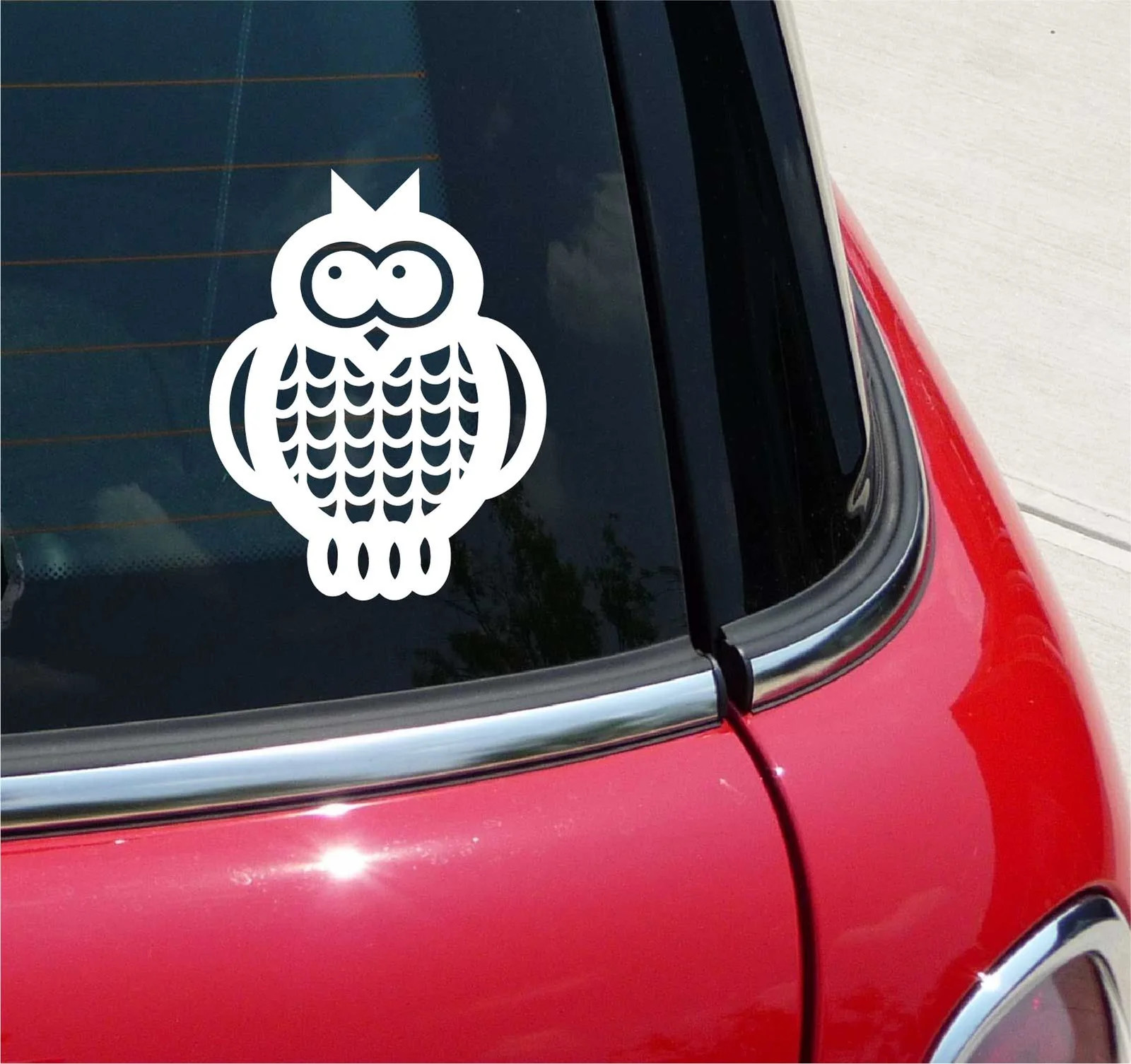 OWL DETAILED TRIBAL GRAPHIC DECAL STICKER ART CAR WALL DECOR