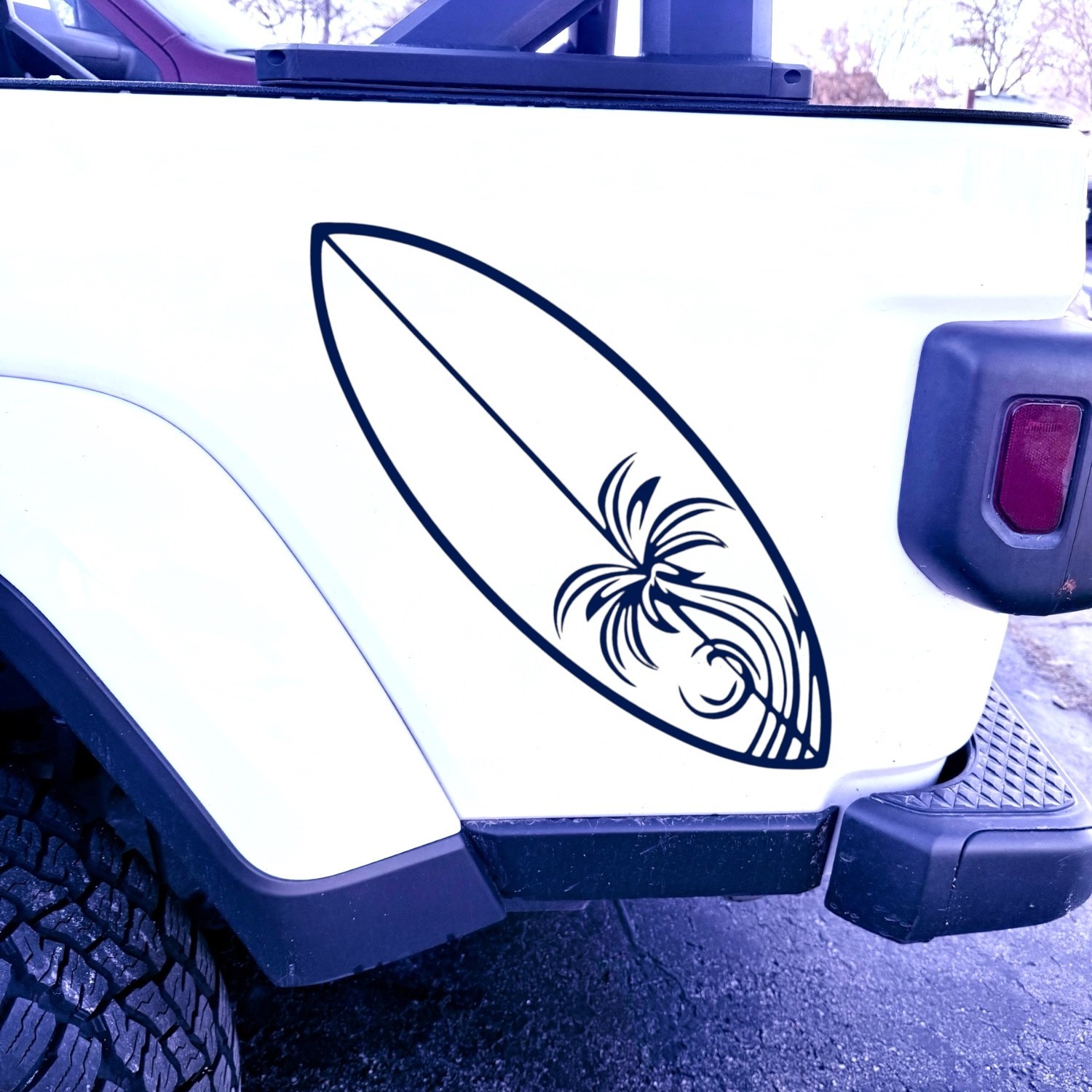 Surfboard Vinyl Decal for cars Laptops Any Smooth Surface design #21